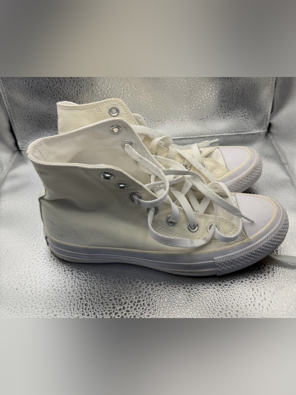 Converse All Star White Kid Size 5.5 Used